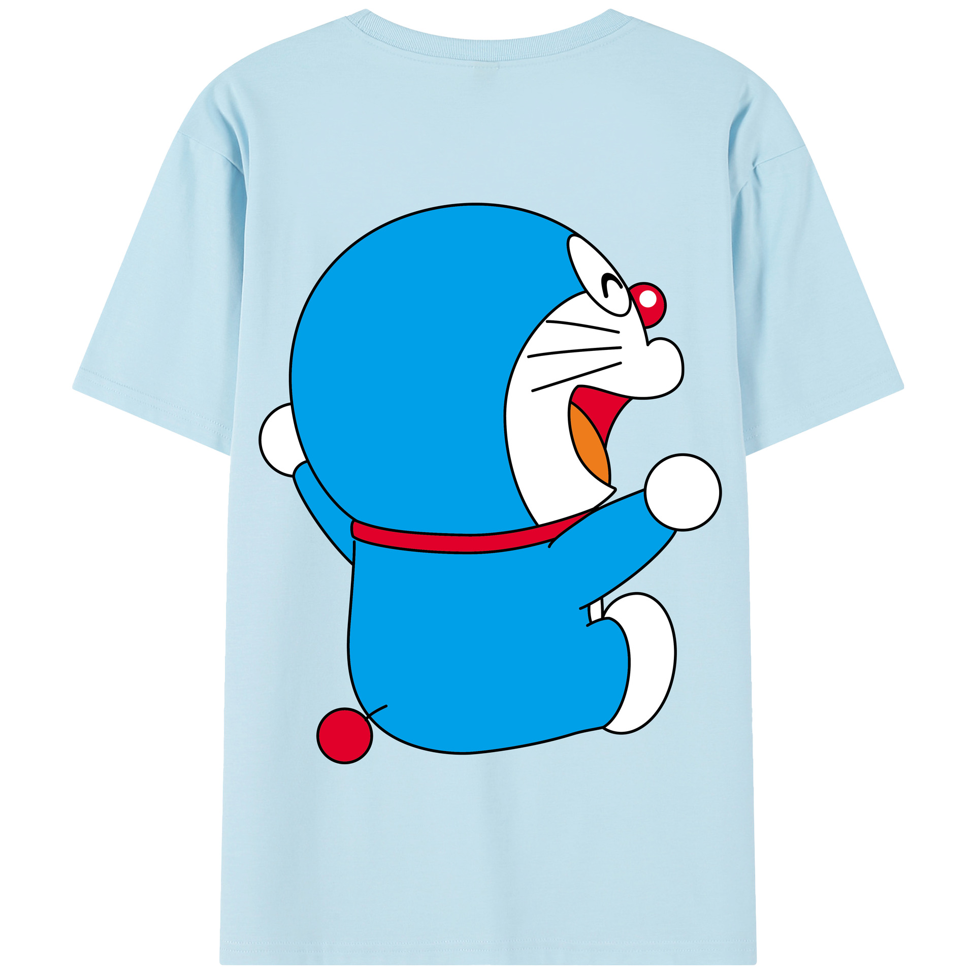 （画像用） ドラえもん Doraemon 綿100％半袖Tシャツ（背面プリント）